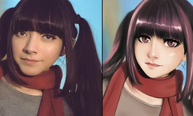 تحويل الصور الى انمي